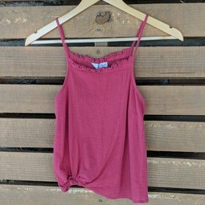 Spaghetti strap tank top